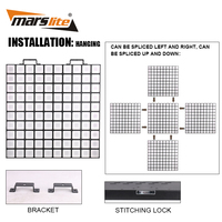 Marslite 10x10 Matrix Light Pro, panneau LED matriciel pour DJ, discothèque, fête, scène, éclairage LED matriciel, peut être assemblé