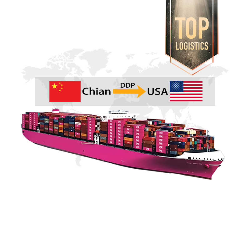 DDP Door-to-Door Logistics China to USA Sea Freight Forwarder with Air Express Transport for LCL+Express Dropshipping