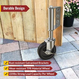 <span class=keywords><strong>Roulette</strong></span> de porte à ressort 4 pouces - Product Image 2