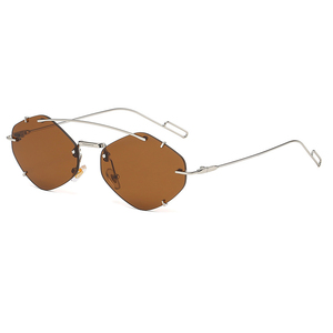 Funny <strong>Party</strong> Festival Women Ball Eyewear Metal Sunglasses Fashion Rimless Lens Sun <strong>Glasses</strong> 2025 - Product Image 6
