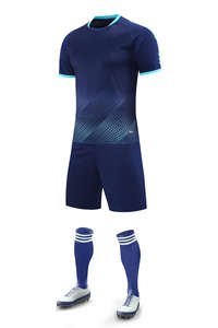 大人用子供用サッカーユニフォームジャージーセットクイックドライ通気性ポリエステルサッカーウェア軽量サマーショーツ - Product Image 5