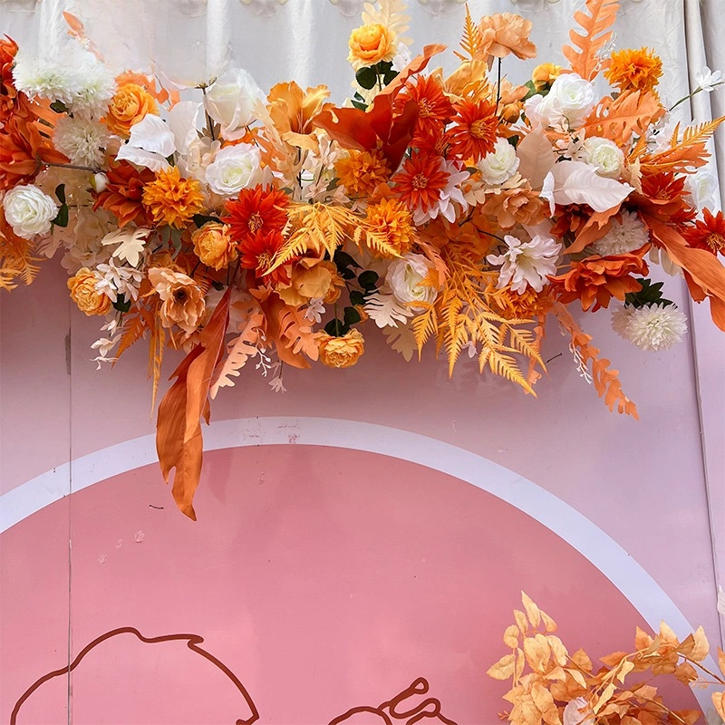 bridesmaid bouquet orange