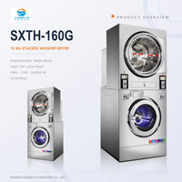 Mesin Cuci Pengering Hemat Energi 16kg, Putaran Tinggi, Multi Program, Layanan Mandiri, Pembayaran Koin/Kartu/QR, Dapat Ditumpuk