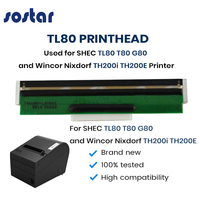 Printhead Thermal SHEC TL80-BY2 Tl80 G80 Baru SHEC T80-8029 80mm Print Head TH200i TH200E Suku Cadang Printer untuk SNBC