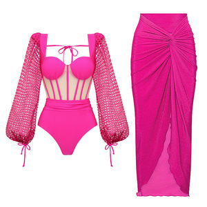 Deep V Design Beachwear High Waist Sexy Sleeveless Cover up <strong>Swimsuit</strong> 2024 Beach Bathing Swimwear Suit Bikini Sets <strong>Women</strong> <strong>Swimsuit</strong> - Product Image 4