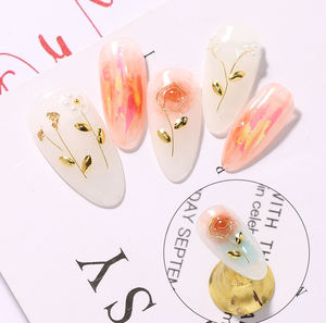 Vente en gros 500 pièces/sac d'accessoires d'art d'ongle rivet en métal 3d breloques d'art d'ongle décorations d'ongle de <span class=keywords><strong>marquise</strong></span> d'or - Product Image 4