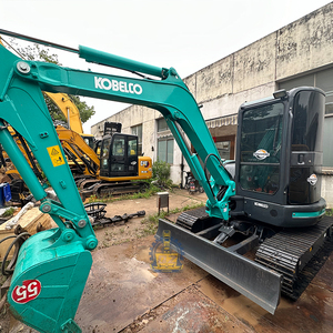 Gebruikt <span class=keywords><strong>Kobelco</strong></span> SK55SR minigraafmachine korte draaicirkel 5,5 ton SK 55 SR Japan origineel compacte graafmachine bouwmachines - Product Image 3