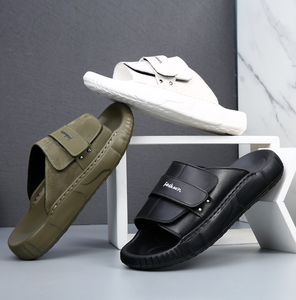 Chaussons d'été en <span class=keywords><strong>cuir</strong></span> pour <span class=keywords><strong>homme</strong></span>, pour l'extérieur, tongs tendance haut de gamme - Product Image 4