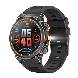 สมาร์ทวอทช์กีฬาสำหรับผู้ชาย AK81 หน้าจอ 1.46 นิ้ว รองรับการโทรผ่านบลูทูธ วัดอัตราการเต้นของหัวใจ ไฟฉาย ติดตามกิจกรรม สมาร์ทวอทช์ 2025 - Product Image 5