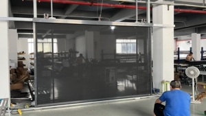 Cửa sổ che nắng cơ giới nhôm thông minh dây kéo mù/zip theo dõi Rèm rèm cuốn - Product Image 3