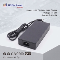 Adaptateur secteur de bureau AC/DC 215W 216W 240W 12V 24V 48V 54V 0.1A 1.5A 3.5A pour appareil de thérapie par ultrasons domestique, alimentation médicale