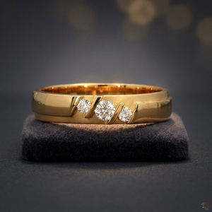 Stone Round Moissanite Engagement <b>Ring</b> Rhodium Plated Romantic Geometric Unisex - Product Image 2