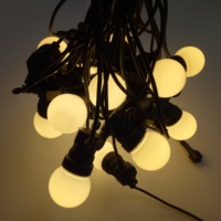 Étanche G50 LED extérieur feston jardin arrière-cour guirlande 3000K Globe boule chaîne lumière décor noël bande noir caoutchouc pour
