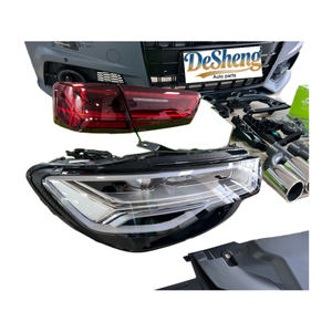 Qualité supérieure, pour <span class=keywords><strong>Audi</strong></span> A6, mise à niveau vers <span class=keywords><strong>RS6</strong></span>, pièces de voiture, pare-chocs, phares, calandre, ailerons, pare-chocs arrière, ailes, capots, <span class=keywords><strong>prix</strong></span> bas - Product Image 5