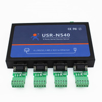USR-N540 4 Port Serial RS232 RS485 RS422 ke Ethernet TCP/IP Converter DC 5-36V Garansi 2 Tahun Bersertifikasi CE/FCC