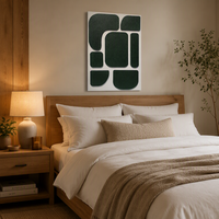 Peinture murale paysagère 3D givrée à texture épaisse, faite à la main, de luxe haut de gamme, pour la décoration murale de la maison ou du bureau
