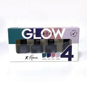 กล่องเก็บยาทาเล็บแบบกำหนดเองจากโรงงาน 4 แพ็ค กล่องกระดาษบรรจุภัณฑ์อุปกรณ์ทำเล็บ พร้อมหน้าต่าง - Product Image 2