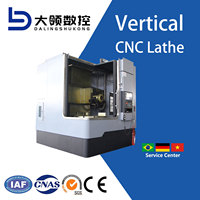 Torno Vertical de Servicio Pesado DL VTC1600 con Sistema de Control CNC GSK, Husillo Único y Mandril de 4 Mordazas