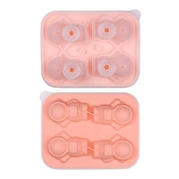Moule à glaçons en silicone 3D personnalisé OEM ODM, design astronaute, plateau à glaçons flexible en silicone, moule à crème glacée sans BPA