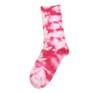 Großhandel auf Lager bereit, Tie-Dye-Trend Sport Basketball Socken für Männer und Frauen zu versenden