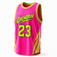 Maillot de basket oversize lumineux style streetwear pour festival, personnalisable