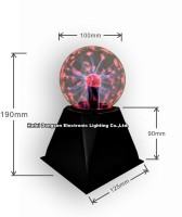Lampe à plasma sensible au toucher et au son, boule à plasma magique pour enfants, cadeau, décoration de la maison, lampe magique, boule statique, boule à plasma de 4 pouces