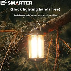 ESMARTER MX6611 Linterna LED Portátil Recargable para Camping, Jardín, Patio, Lámpara de Ambiente para Exteriores, Impermeable, con Trípode, Control Táctil, USB - Product Image 4