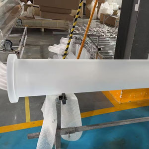 Vidrio de Cuarzo Transparente Personalizado Resistente a Altas Temperaturas, de 200-600 mm de Diámetro Exterior, con Brida Transparente y Opaca Lechosa - Product Image 1