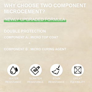 Revestimiento Líquido Epóxico Impermeable, Microcemento con Refuerzo de Malla, Fórmula Premium Clase A Resistente al Fuego para Superficies Duraderas - Product Image 5
