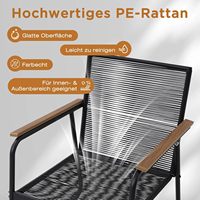Ensemble de meubles de jardin en rotin d'extérieur, canapé de jardin combiné, adapté pour terrasse, piscine, véranda