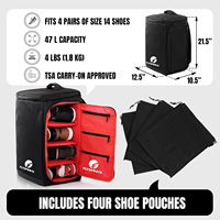 Sac de Sport Polochon Premium pour Chaussures, Voyage, Entraînement, Fitness et Gym, Étanche, pour Hommes, avec 3 Séparateurs Réglables