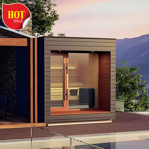 Salle de sauna à vapeur en <span class=keywords><strong>pierre</strong></span> de luxe avec poêle à bois électrique au design moderne pour application de villa Matériau en bois massif - Product Image 4