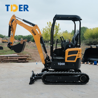 Mini-excavatrice TDER, prix d'usine Chine, 0,65 m³, machine d'excavation pour la construction