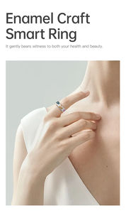 Nouvelle tendance : Bague connectée R19 en émail, surveillance de la santé et du sommeil, étanche IP68, modes sportifs multiples, bague intelligente tendance - Product Image 5
