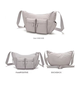 심플한 남녀 공용 캐주얼 스포츠 통기성 학생용 메신저 숄더백 크로스바디 슬링 토트백 - Product Image 2
