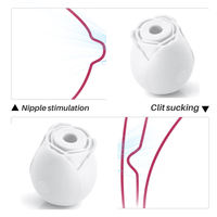 Glow in Dark Rose Spielzeug Nippel Saugnapf Klitoris stimulator Silikon Weiblich Erwachsene Masturbieren Rose Vibrator Sexspielzeug für Frau