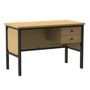 Meubles scolaires, bureau d'enseignant en bois avec tiroir pour salle de classe, école primaire, lycée, bureau - Product Image 3