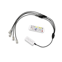 Kit de 4 projecteurs à fibre optique nouvelle génération pour éclairage LED à fibre optique pour décoration intérieure de voiture Starlight