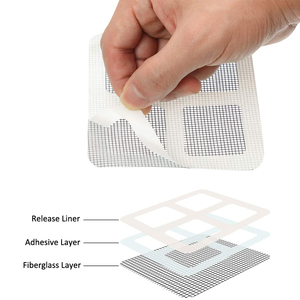 Nastro di riparazione per finestre autoadesivo quadrato personalizzato per zanzariere e zanzariere facile da fissare strappi e buchi - Product Image 4