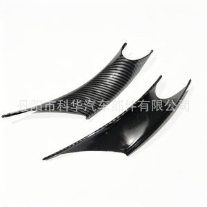 Cubiertas para manijas de puerta Oliver, patrón de fibra de carbono negro, para BMW Serie 4, Serie 3, fácil instalación Lr - Product Image 5