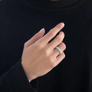 แหวนชุบทอง14K 925เงินสเตอร์ลิงแหวนฮิปฮอปกับเครื่องประดับงานหมั้นและงานแต่งงานสำหรับทุกเพศ - Product Image 4