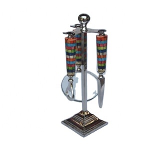 Newly Multi Colour <b>Bone</b> Inlay <b>Handle</b> Magnifying Glass Paper <b>Knife</b> & Bottle Opener Stand Men Gift Desktop Accessory <b>Bone</b> Artware - Product Image 1