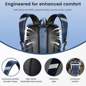 Sac à dos imperméable en cuir PU personnalisé pour les étudiants Sac d'école pour les sports de raquette comme le hockey, le baseball, le softball - Product Image 4