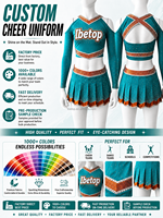 Uniforme de cheerleading Crytal Spark, entièrement orné de paillettes, style glamour et tendance pour les compétitions et les spectacles majeurs