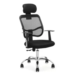 Chaise de bureau ergonomique moderne et contemporaine en maille avec <span class=keywords><strong>hauteur</strong></span> réglable et pivotante pour les employés, les gestionnaires et les bureaux - Product Image 4