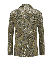 Vestes de costume à sequins pour hommes, blazer de soirée scintillant, costume de spectacle, manteau décontracté pour scène