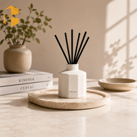 FUBEI LIVING Diffuseur de parfum d'ambiance en céramique à facettes de luxe avec logo personnalisé, coffret cadeau avec flacon de recharge d'huile, vente en gros