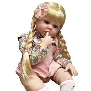 NPK 60cm Linda <span class=keywords><strong>princesa</strong></span> juguete regalo morder dedos silicona Reborn niño muñecas - Product Image 3