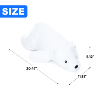 Ours polaire en peluche, jouet en peluche, oreiller en peluche blanc moelleux, peluche câline pour la décoration de la chambre des enfants, cadeau de Noël