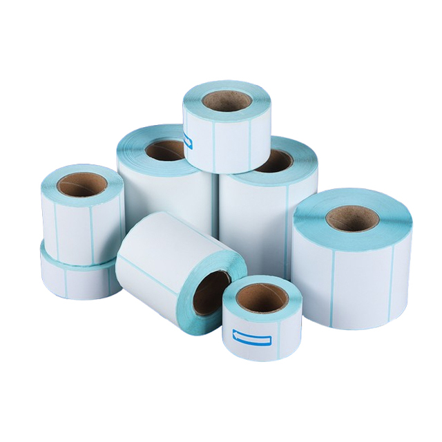 Custom Adhesive Thermal Labels Direct Thermal Sticker Roll Heat-Resistant Waterproof Shipping